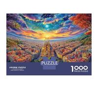 Sagrada Familia Puzzle Da 1000 Pezzi - Puzzle Ad Alta Difficoltà,Giochi Stimolanti Per Tutta La Famiglia 52x38cm/1000pcs