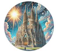 Sagrada Família, Spain 1000 Pezzi Jigsaw Puzzle Adulti Building Round Jigsaw Puzzle Creativo Per Regalo Famiglia Per Adulti E Bambini Stampa Di Alta Qualità 1000pcs (67.5x67.5cm)