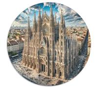 Sagrada Família, Spain 1000 Pezzi Jigsaw Puzzle Adulti Building Round Jigsaw Puzzle Creativo Per Regalo Famiglia Per Adulti E Bambini Da 14 Anni E Più Stampa Di Alta Qualità 1000pcs (67.5x67.5cm)