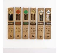 Sagrada Madre - Confezione da 6 incensi naturali Yagra Mirra Ruda Romero Copal Citronella Palo Santo