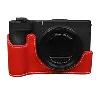 Sagreeny Custodia per fotocamera compatibile con Canon PowerShot V1, in similpelle, per Canon V1, Colore: rosso, Accessori fotocamera istantanea