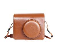 Sagreeny Custodia protettiva compatibile con accessori per fotocamera istantanea Fujifilm Instax Wide 400, borsa in pelle PU con tracolla regolabile e copertura frontale staccabile, custodia per il