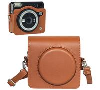 Sagreeny Custodia protettiva per fotocamera compatibile con fotocamera istantanea Fujifilm Instax Square SQ40, custodia in pelle PU personalizzata con tracolla regolabile, custodia compatta per il