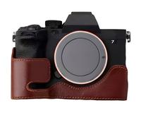 Sagreeny Mezza custodia per fotocamera compatibile con Sony Alpha7Rv/A7R5/A7M4/ILCE-7M4/ILCE-7RM5 in vera pelle protettiva con nucleo in alluminio antiurto design fatto a mano in pelle premium accesso