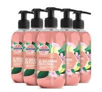 Sagrotan Sapone igienico tonificante e floreale - Sapone liquido idratante con profumo floreale - 5 x 300 ml di sapone per le mani