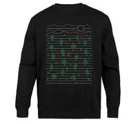 Saguaro Alba Maglia Unisex Girocollo Nera Black Crewneck Unisex Jumper
