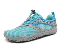 SAGUARO Bambini Barefoot Shoes Bambino Bambina Scarpe Sportive Barefoot Antiscivolo Scarpe Bambini Minimaliste Scarpette de Trail Running Blu,Gr.29