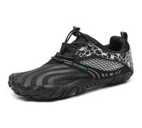 SAGUARO Bambini Barefoot Shoes Ragazze Ragazzi Scarpe Sportive Barefoot Antiscivolo Scarpe Bambini Minimaliste Scarpette de Trail Running Nero,Gr.36