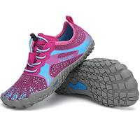 SAGUARO Barefoot Shoes Bambini Scarpe Barefoot Ragazzi Scarpe Minimaliste Ragazze Traspiranti Scarpe a Piedi Nudi Antiscivolo Scarpe Trail Running Scarpe Dita Rosso,Gr.36