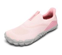 SAGUARO Barefoot Shoes Cinque Dita Uomo Scarpe Barefoot Slip On Donna Suola Zero Drop Comode Minimalista Ginnastica Trail Running Traspirante - Adatte per Tempo Libero Allenamento Naturale Rosa, Gr.36