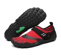 SAGUARO Barefoot Shoes Uomo Donna Scarpe Barefoot Minimaliste Antiscivolo Scarpe da Trail Running per Palestra Trekking Veloce Rosso,Gr.42