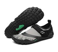 SAGUARO Barefoot Shoes Uomo Donna Scarpe Barefoot Minimaliste Antiscivolo Scarpe da Trail Running per Palestra Trekking Veloce Grigio,Gr.46