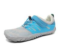 SAGUARO Barefoot Shoes Uomo Donna Scarpe Barefoot Minimaliste Scarpe a Piedi Nudi Antiscivolo Scarpe Trail Running Leggere Scarpe Dita Capri Blue,Gr.41