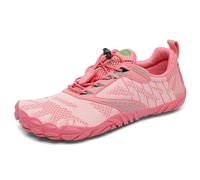 SAGUARO Barefoot Shoes Uomo Donna Scarpe Barefoot Minimaliste Scarpe a Piedi Nudi Antiscivolo Scarpe Trail Running Leggere Scarpe Dita Rosa Salmone,Gr.39