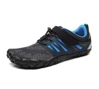 SAGUARO Barefoot Shoes Uomo Donna Scarpe Barefoot Minimaliste Scarpe a Piedi Nudi Antiscivolo Scarpe Trail Running Leggere Scarpe Dita True Blue,Gr.48