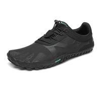 SAGUARO Barefoot Shoes Uomo Donna Scarpe Barefoot Minimaliste Scarpe a Piedi Nudi Antiscivolo Scarpe Trail Running Leggere Scarpe Dita Nero Uvetta,Gr.45