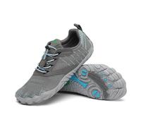 SAGUARO Barefoot Shoes Uomo Donna Scarpe Barefoot Minimaliste Scarpe a Piedi Nudi Traspiranti Scarpette Trail Running Grigio Francese,Gr.42