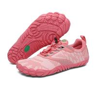 SAGUARO Barefoot Shoes Uomo Donna Scarpe Barefoot Minimaliste Traspiranti Scarpe a Piedi Nudi Leggere Scarpette Dita per Trail Running Trekking Palestra Rosa Chiaro,Gr.41