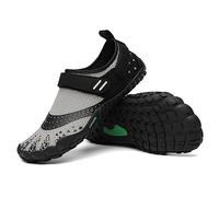 SAGUARO Barefoot Shoes Uomo Donna Scarpe Barefoot - Scarpe Minimaliste Scarpe da Palestra - Traspiranti Scarpe da Scoglio - Punta Larga e Suola a Goccia Zero Jet Grey, Gr.44 EU