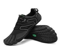 SAGUARO Barefoot Shoes Uomo Scarpe Barefoot Donna Scarpe Minimaliste Scarpe a Piedi Nudi Antiscivolo Scarpe Trail Running Traspiranti Scarpe Dita Nero Notte EU Gr.46