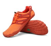 SAGUARO Barefoot Shoes Uomo Scarpe Barefoot Donna Scarpe Minimaliste Scarpe a Piedi Nudi Antiscivolo Scarpe Trail Running Traspiranti Scarpe Dita Giganti Arancione EU Gr.38