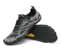 SAGUARO Barefoot Shoes Uomo Scarpe Barefoot Donna Scarpe Minimaliste Scarpe a Piedi Nudi Antiscivolo Scarpe Trail Running Traspiranti Scarpe Dita Stile:1 Nero EU Gr.38