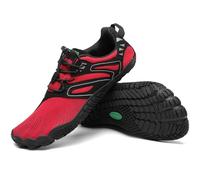 SAGUARO Barefoot Shoes Uomo Scarpe Barefoot Donna Scarpe Minimaliste Scarpe a Piedi Nudi Antiscivolo Scarpe Trail Running Traspiranti Scarpe Dita Rosso Persiano EU Gr.46