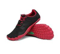 SAGUARO Barefoot Shoes Uomo Scarpe Barefoot Donna Scarpe Minimaliste Scarpe a Piedi Nudi Antiscivolo Scarpe Trail Running Traspiranti Scarpe Dita Stile: 3 Rosso EU Gr.46