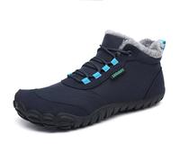 SAGUARO Barefoot Stivali Donna Invernali Stivaletti Uomo Scarpe da Neve Comode Outdoor Scarponcini Minimaliste Blu Scuro,EU Gr.40