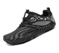 SAGUARO Minimaliste Barefoot Ragazze Ragazzi Scarpe da Immersione Scoglio Trail Running Camminata Nero Gr.33