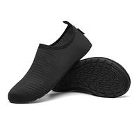 SAGUARO Pantofole Casa Uomo Donna Ciabatte Antiscivolo Comode Slipper Traspirante Leggere, Nero scuro 46/47EU