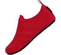 SAGUARO Pantofole da Bambini Antiscivolo Confortevole Ciabatte da Casa Scarpe Interne per Ragazzi Ragazze, Scarpe Rosso 20/21