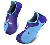 SAGUARO Ragazzi Ragazze Scarpe da Acqua Scarpette Mare Spiaggia da Immersione per Sportive Acquatici Nuotare Rapida Asciugatura Antiscivolo Comode,Iris Blue 28/29 EU