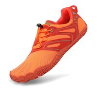 SAGUARO Scarpe Barefoot Minimaliste Donna Uomo Scarpe da Trail Trekking Scarpette da Scoglio Arancione X059 Gr.40