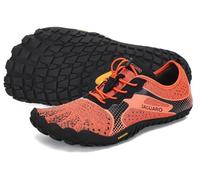 SAGUARO Scarpe Barefoot Minimaliste Uomo Donna Scarpe Multisport per Corsa/Allenamento/Trekking/Trail Running/Palestra - Morbido Comode e Leggere, Arancio Fuoco, 43 EU