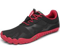 SAGUARO Scarpe Barefoot Minimaliste Uomo Donna Scarpe Palestra Corsa Trail Running Trekking Sport Acqua con Dita Scarpe Bici da Corsa Traspiranti Leggere, Rosso, 37 EU