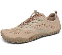 SAGUARO Scarpe Barefoot Minimaliste Uomo Donna Scarpe Palestra Corsa Trail Running Trekking Sport Acqua con Dita Scarpe Bici da Corsa Traspiranti Leggere, Marrone Seppia, 41 EU