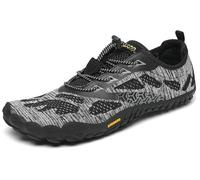 SAGUARO Scarpe Barefoot Minimaliste Uomo Donna Scarpe Palestra Corsa Trail Running Trekking Sport Acqua con Dita Scarpe Bici da Corsa Traspiranti Leggere, Nero Ebano, 47 EU