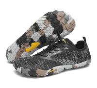 SAGUARO Scarpe Barefoot Minimaliste Uomo Donna - Scarpette Scogli per Spiaggia Acqua - Leggere Antiscivolo Traspiranti - con Padelle Larghe e Zero Gocce, Inchiostro Nero, 38 EU
