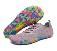 SAGUARO Scarpe Barefoot Minimaliste Uomo Donna - Scarpette Scogli per Spiaggia Acqua - Leggere Antiscivolo Traspiranti - con Padelle Larghe e Zero Gocce, Rosa, 37 EU