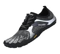 SAGUARO Scarpe Barefoot Minimaliste Uomo Scarpette a Piedi Nudi Donna Trail Shoes Bianco 36