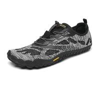 SAGUARO Scarpe Barefoot Uomo Donna Scarpe da Trail Running Minimaliste Antiscivolo Leggere Outdoor, Felice Nero 43