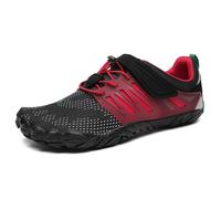 SAGUARO Scarpe Barefoot Uomo Donna Scarpe da Trail Running Minimaliste Antiscivolo Leggere Outdoor, Rosso Scuro 45