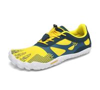 SAGUARO Scarpe Barefoot Uomo Donna, Scarpe Minimaliste A Piedi Nudi per Trail Running Trekking Palestra, Punta Ampia e Suola Piatta Giallo Brillante, 45 EU