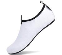 SAGUARO Scarpe da Immersione da Scoglio Scarpette da Bagno Mare Spiaggia Antiscivolo Scarpe Acqua per Nuoto Piscina Spiaggia Canottaggio Vela Aqua Fiume Mare,032 Bianco 46/47 EU