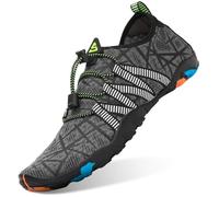 SAGUARO Scarpe da Immersione Donna Uomo Rapida Asciugatura Slittata Scarpette da Acqua per Nuoto Piscina Spiaggia Surf Grigio 37 EU