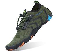 SAGUARO Scarpe da Immersione Donna Uomo Rapida Asciugatura Slittata Scarpette da Acqua per Nuoto Piscina Spiaggia Surf Verdescuro 36 EU