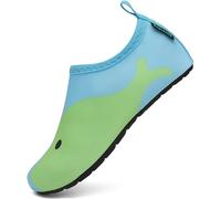 SAGUARO Scarpe da Scogli Bambino Bambina Scarpe Mare Bambini Scarpette Scogli Ragazze Ragazzi Scarpette Mare Antiscivolo Scarpe Immersione Leggere Scarpe Acqua Scarpe Nuoto Stile:5 Verde, Gr.24/25 EU