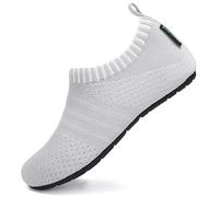 SAGUARO Scarpe da Scogli Bambino Bambina Scarpe Mare Bambini Scarpette Scogli Ragazze Ragazzi Scarpette Mare Antiscivolo Scarpe Immersione Leggere Scarpe Acqua Scarpe Nuoto Grigio Chiaro, Gr.32/33 EU