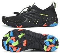 SAGUARO Scarpe da Scogli Bambino Scarpe Mare Bambina Scarpette da Scogli Bambini Scarpette Mare Ragazze Ragazzi Scarpe Acqua Antiscivolo Scarpe Immersione Scarpe Nuoto Nero, Gr.27 EU